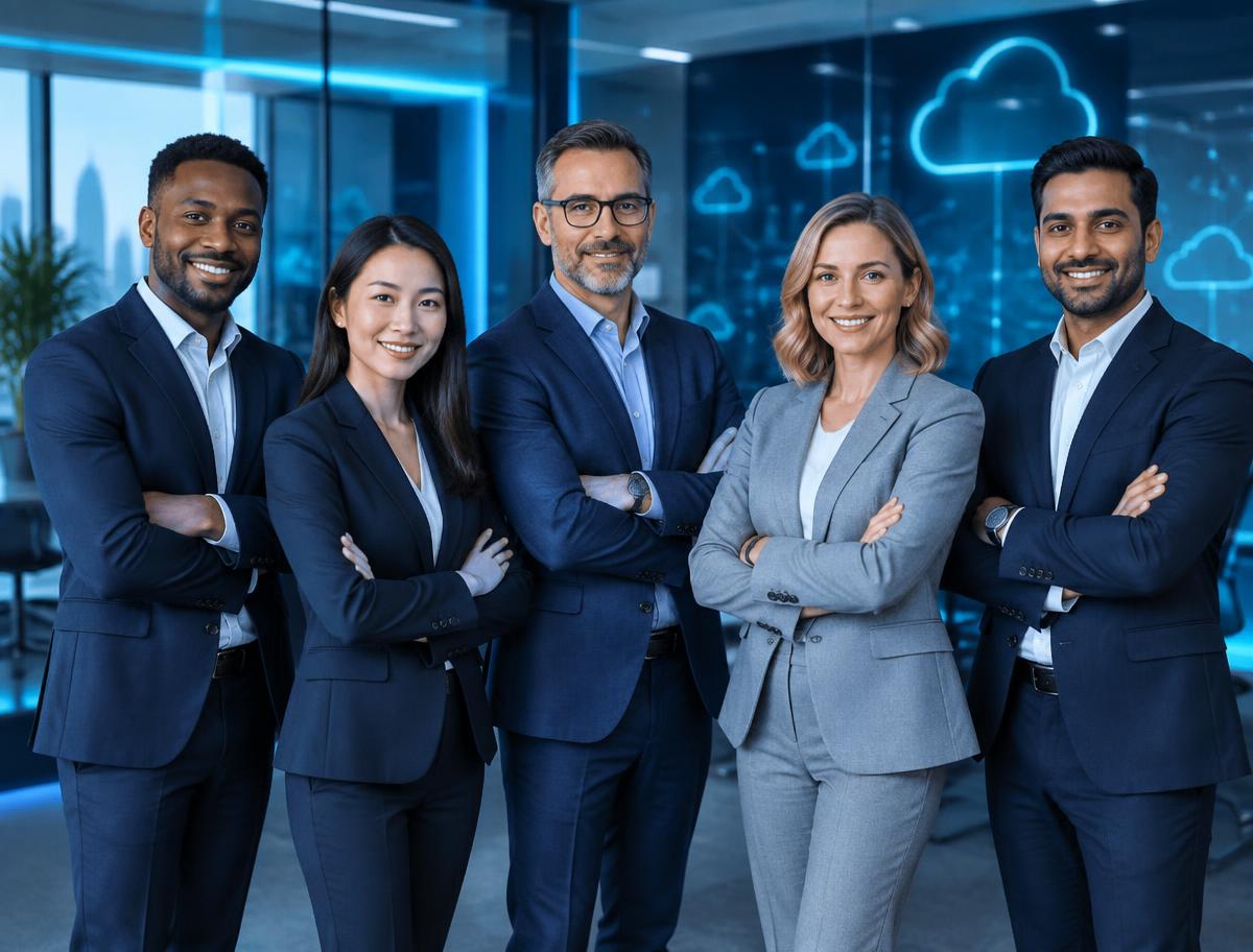 Equipe de especialistas da MinCLOUD, responsáveis pela implantação do Nuvem One ERP